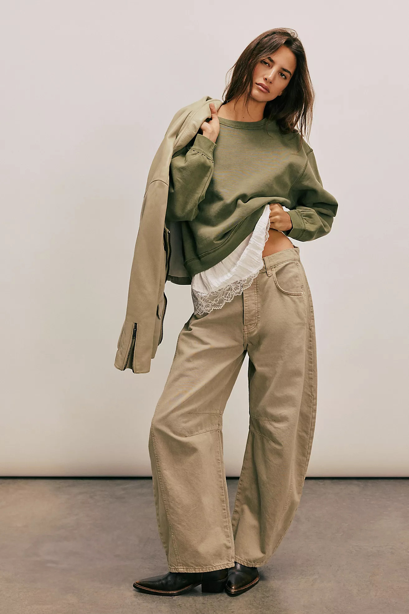 We The Free Good Luck Mid-Rise Barrel Jeans | Free People (Global - UK&FR Excluded)