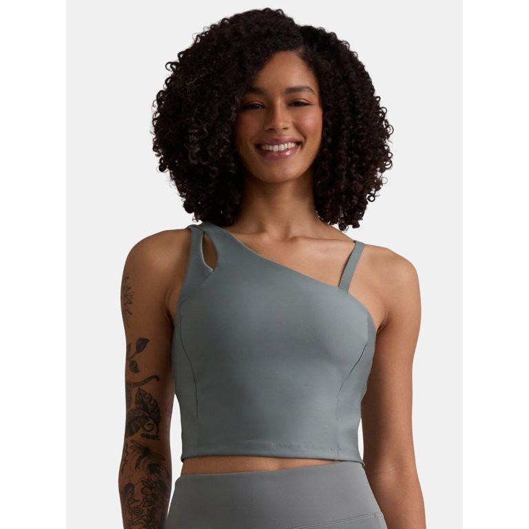 Avia Women's Shine Asymmetrical Bra Tank, Sizes XS-XXXL | Walmart (US)