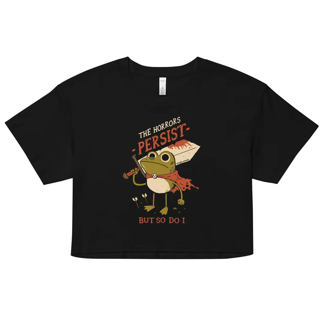 The Horrors Persist Crop Top | Etsy (Global)