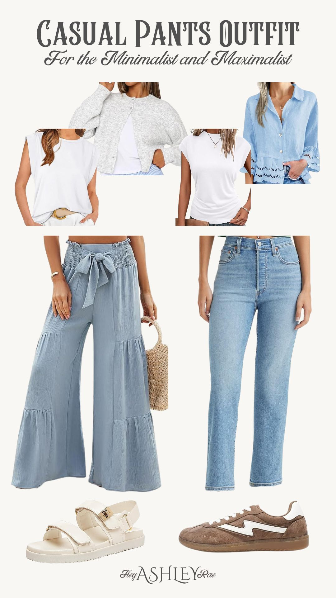 Flowy pants or straight leg jeans, pick your summer style!


Stretchy pants, elastic waistband trousers, high waisted jeans, Levi jeans, white tshirt, cardigan, button down shirt, summer style, casual outfit, easy outfit, 

#LTKStyleTip #LTKFindsUnder50 #LTKSeasonal