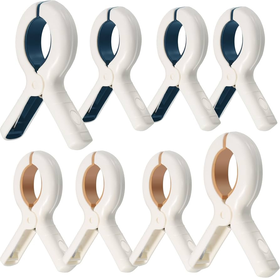 Beach Towel Clips Heavy Duty Plastic Towel Clips for Beach Pool Chairs on Cruise Boat Windproof B... | Amazon (US)