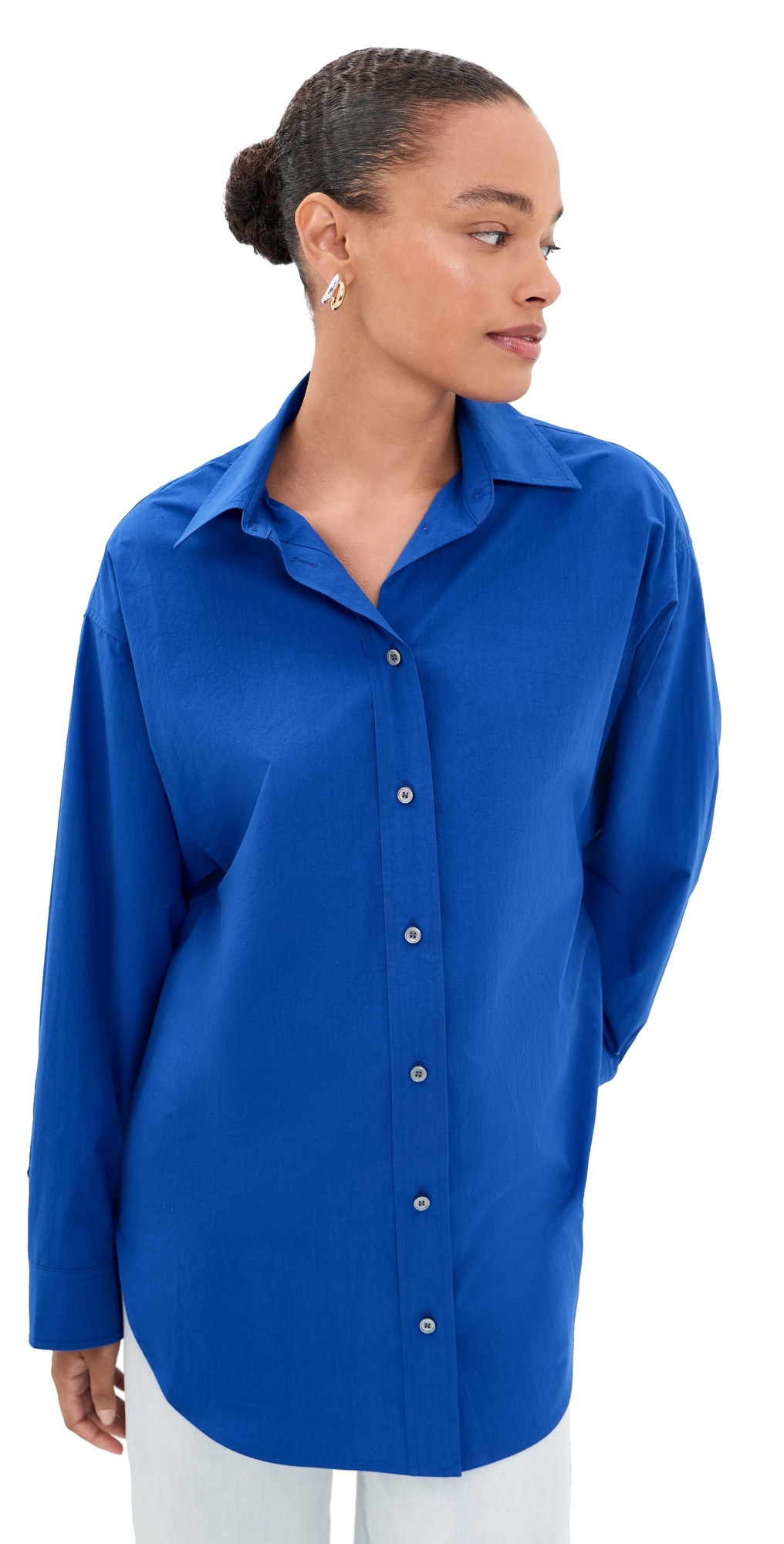 AGOLDE Sona Shirt Cobalt S | Shopbop
