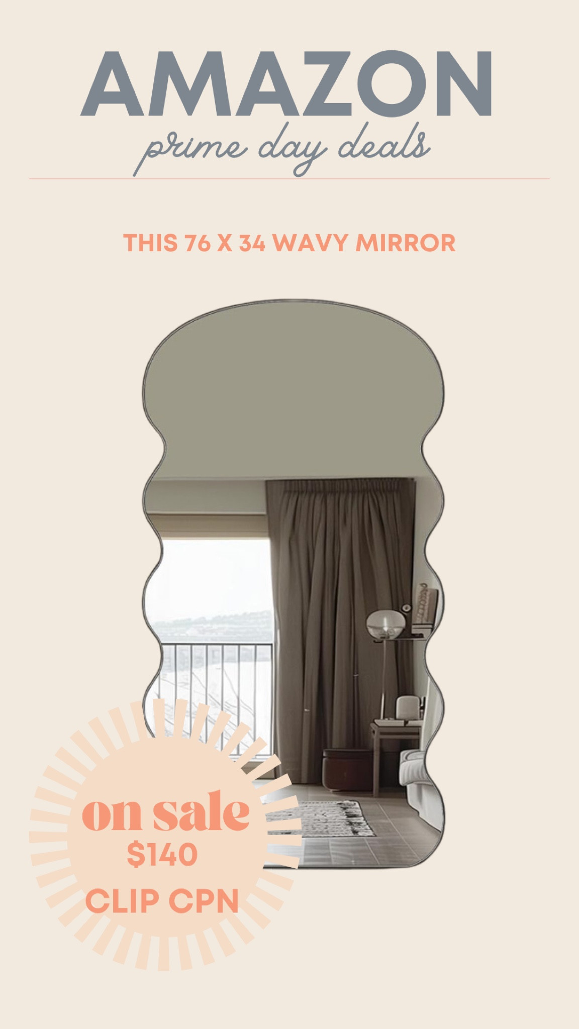 Wavy Black modern floor mirror 

#LTKHome #LTKSaleAlert #LTKxPrimeDay