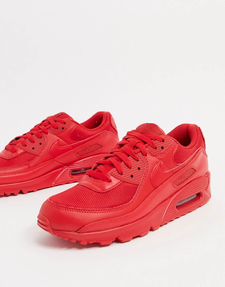 Nike Air Max 90 sneakers in triple red | ASOS (Global)