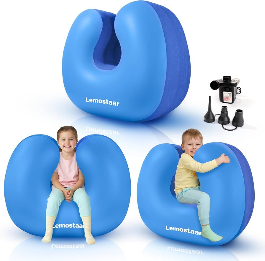 Inflatable Sensory Chair for Kids Toddlers, Soft Squeeze Seat Autism Toys | Amazon (US)