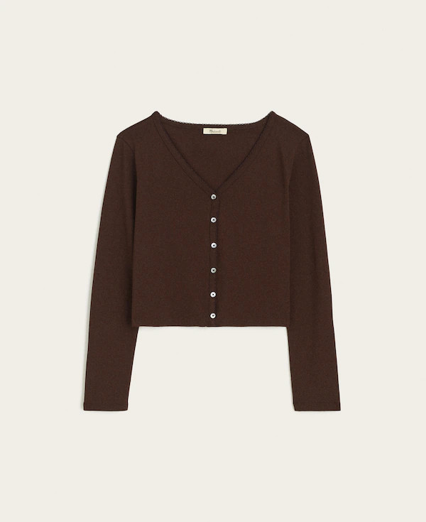 The '90s Cardigan in Compact Cotton | Madewell