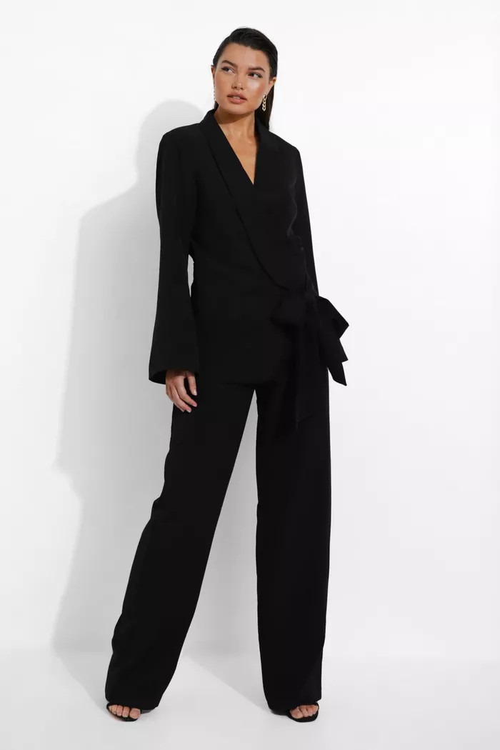 Tailored Wide Leg Pants | boohoo (US & Canada)