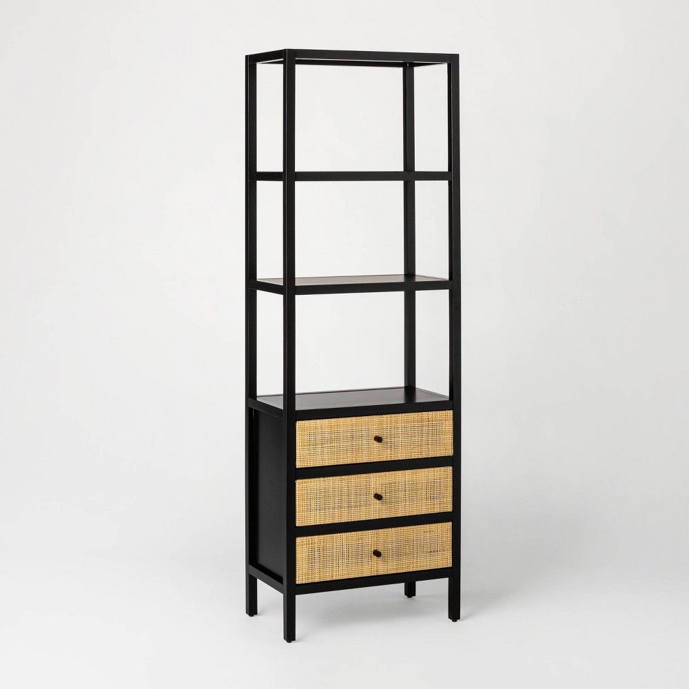 72"" Springville Bookshelf with Drawers Black - Threshold™ designed with Studio McGee | Target