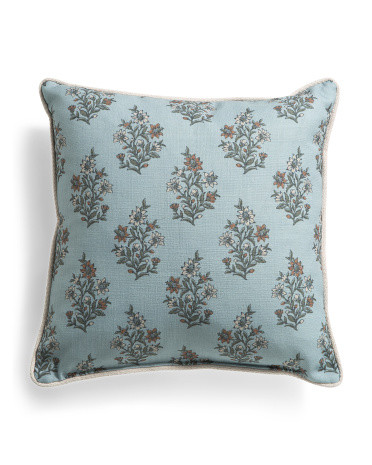 Made In Usa 22x22 Vintage Garden Florals Oversized Luxury Pillow | TJ Maxx