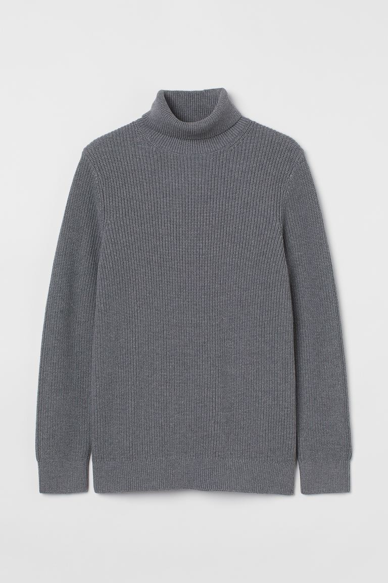 Regular Fit Polo-neck jumper | H&M (UK, MY, IN, SG, PH, TW, HK)