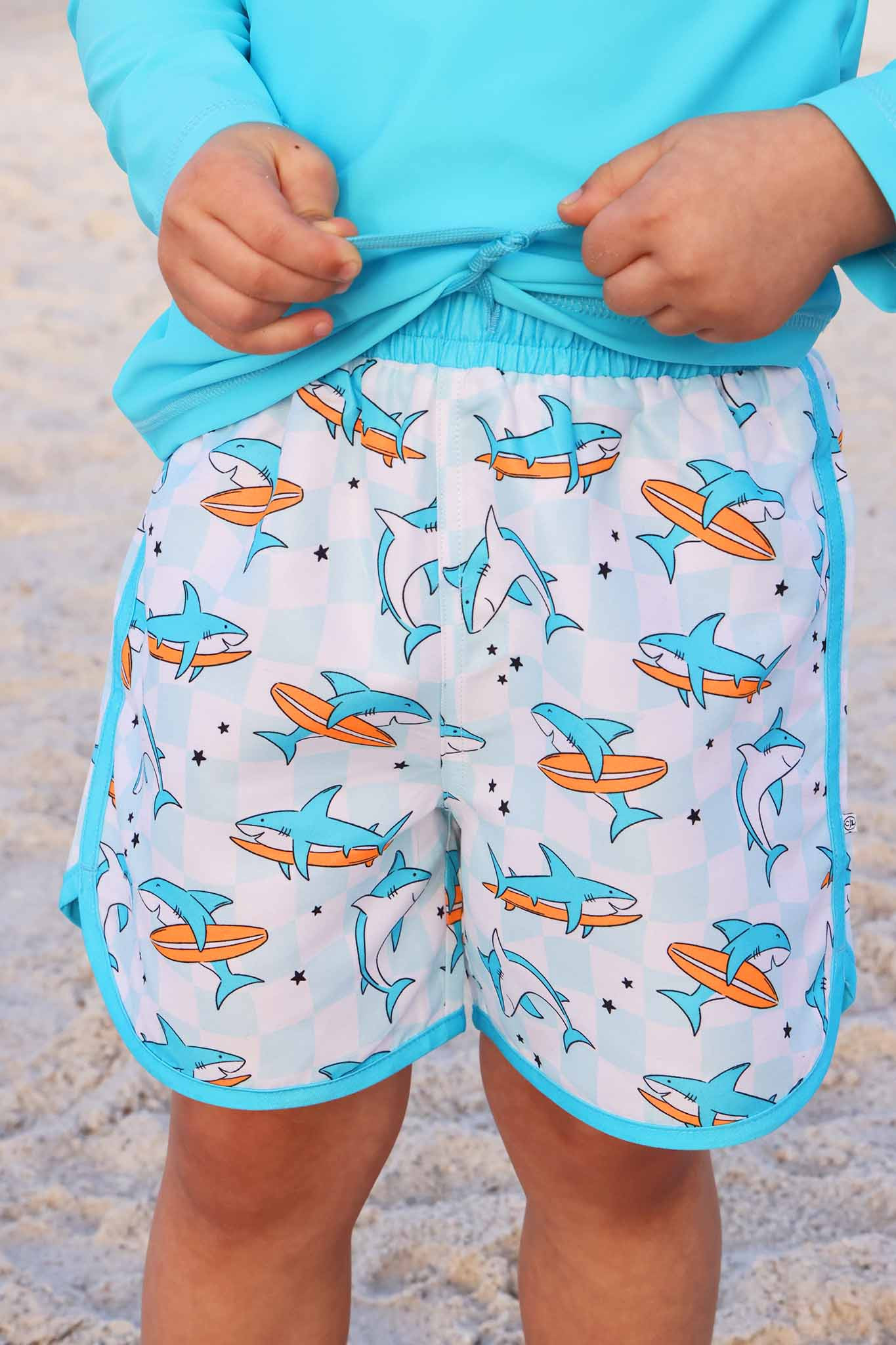 Boy's Swim Trunks | Totally Jawsome | Caden Lane