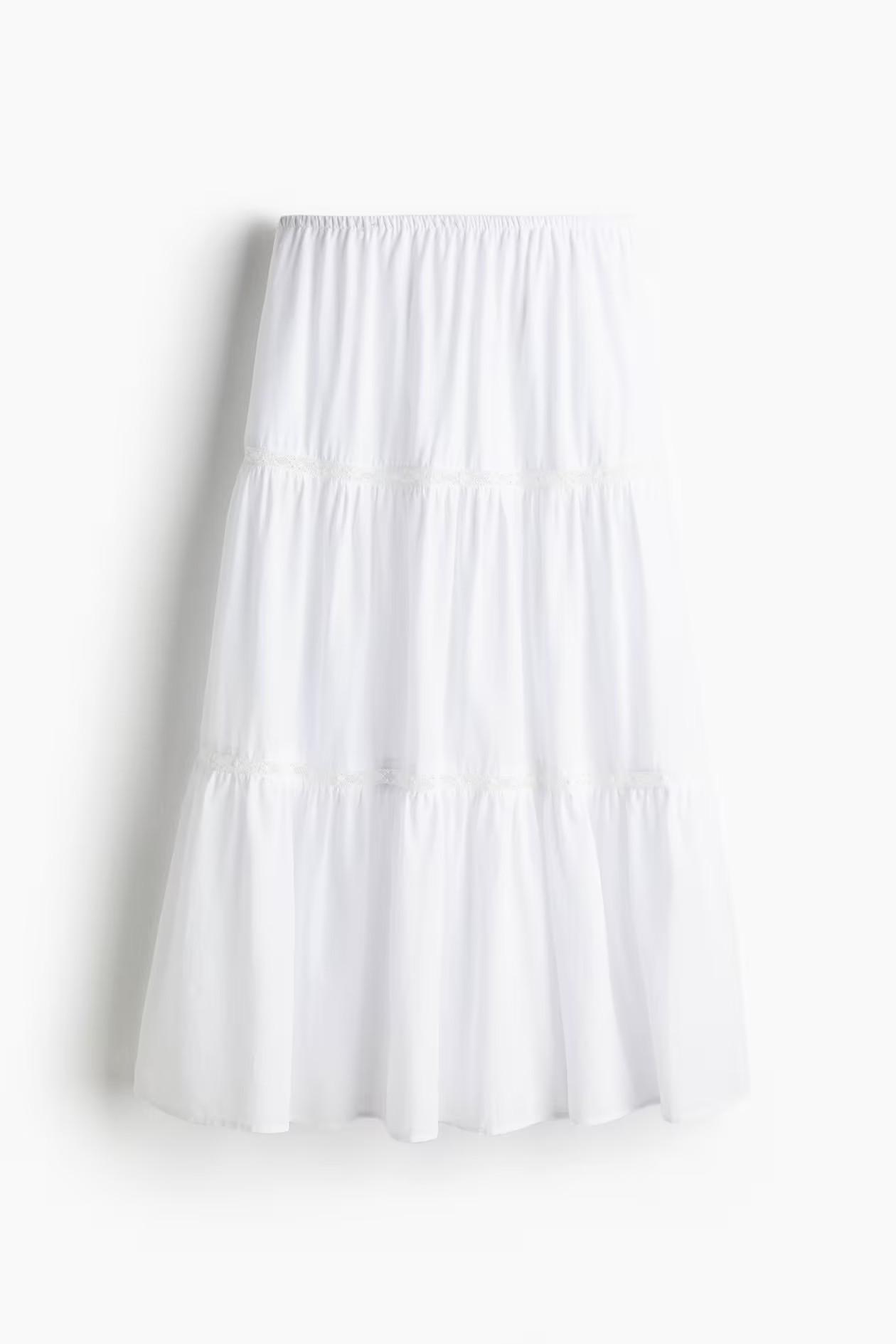 Lace-inset maxi skirt | H&M (UK, MY, IN, SG, PH, TW, HK)