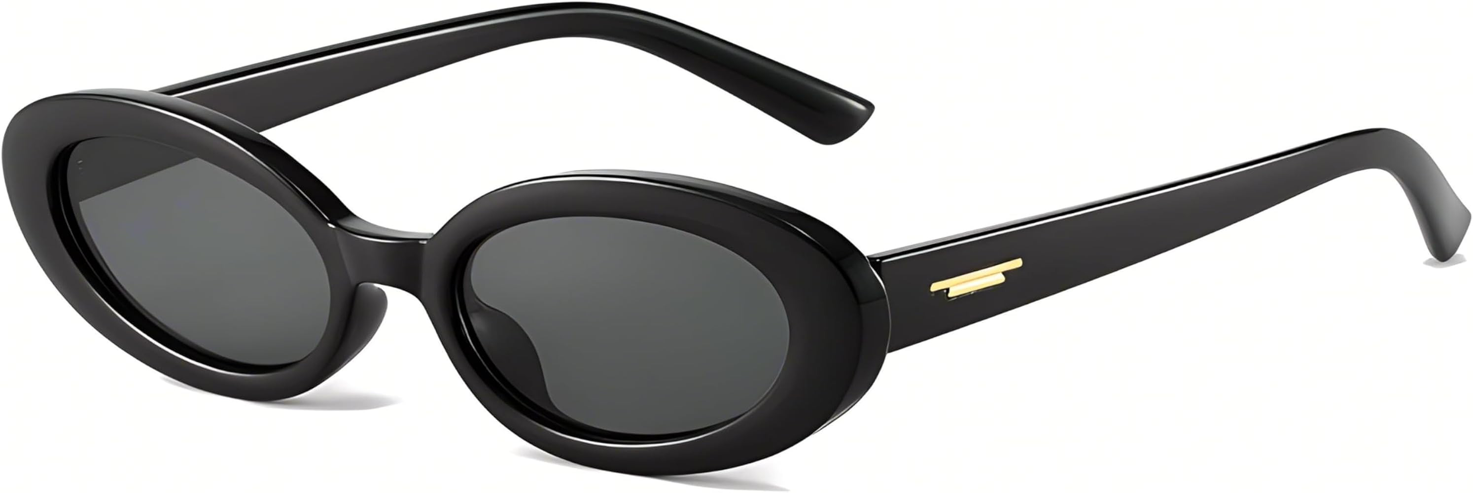 Retro Small Oval Sunglasses for Women with Thin Face Narrow Style | Amazon (US)