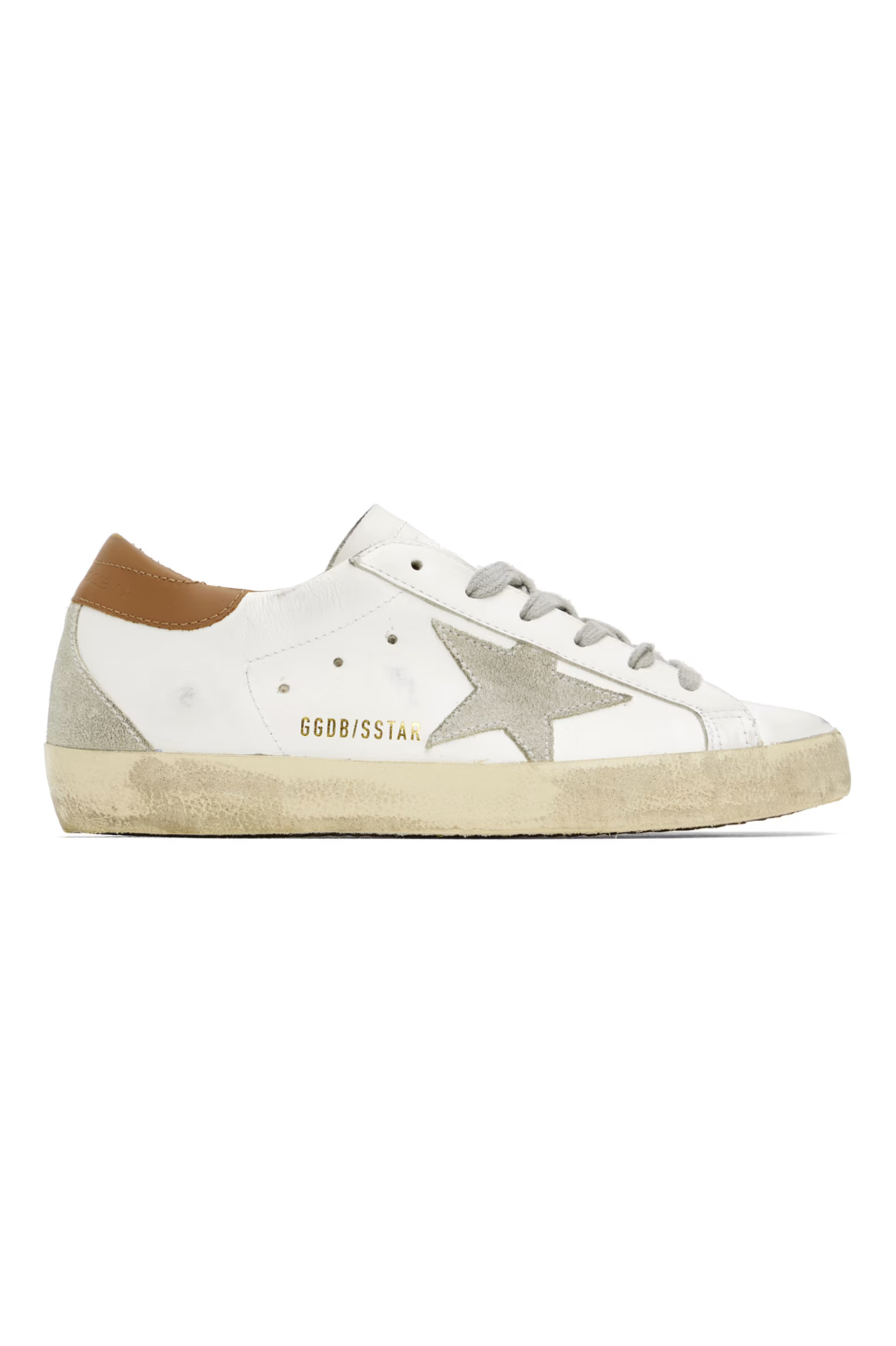 Golden Goose - SSENSE Exclusive White & Brown Super-Star Classic Sneakers | SSENSE