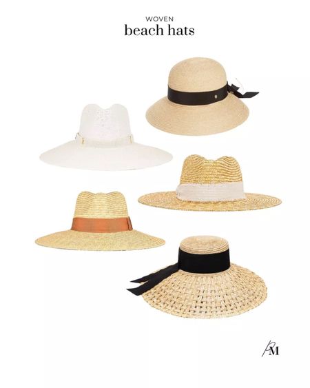 Woven hats that are made for long beach days. Perfect to have this spring into summer! 

#LTKSeasonal #LTKstyletip #LTKfindsunder100