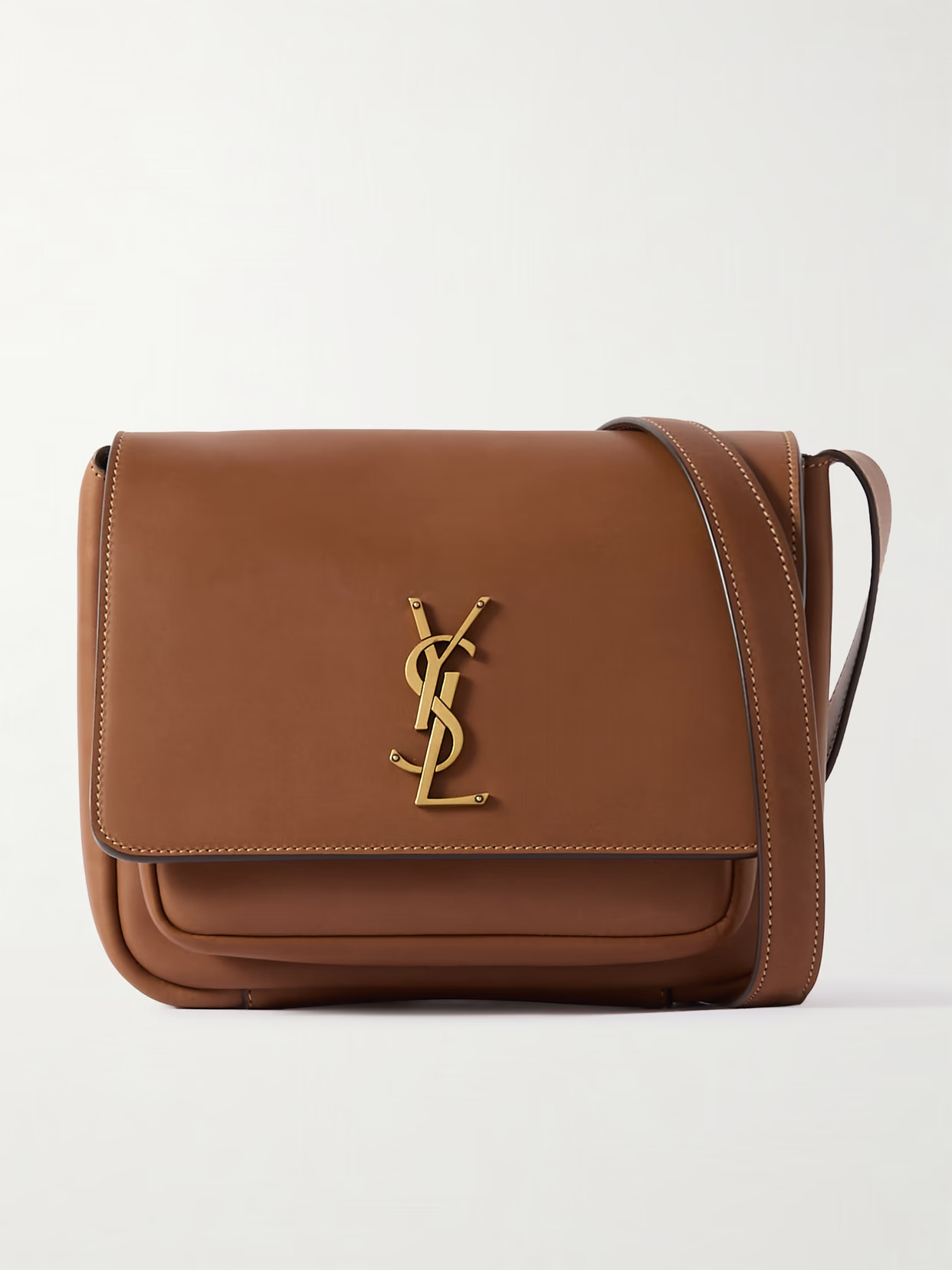SAINT LAURENT - Niki Leather Shoulder Bag - Brick - One size | NET-A-PORTER APAC