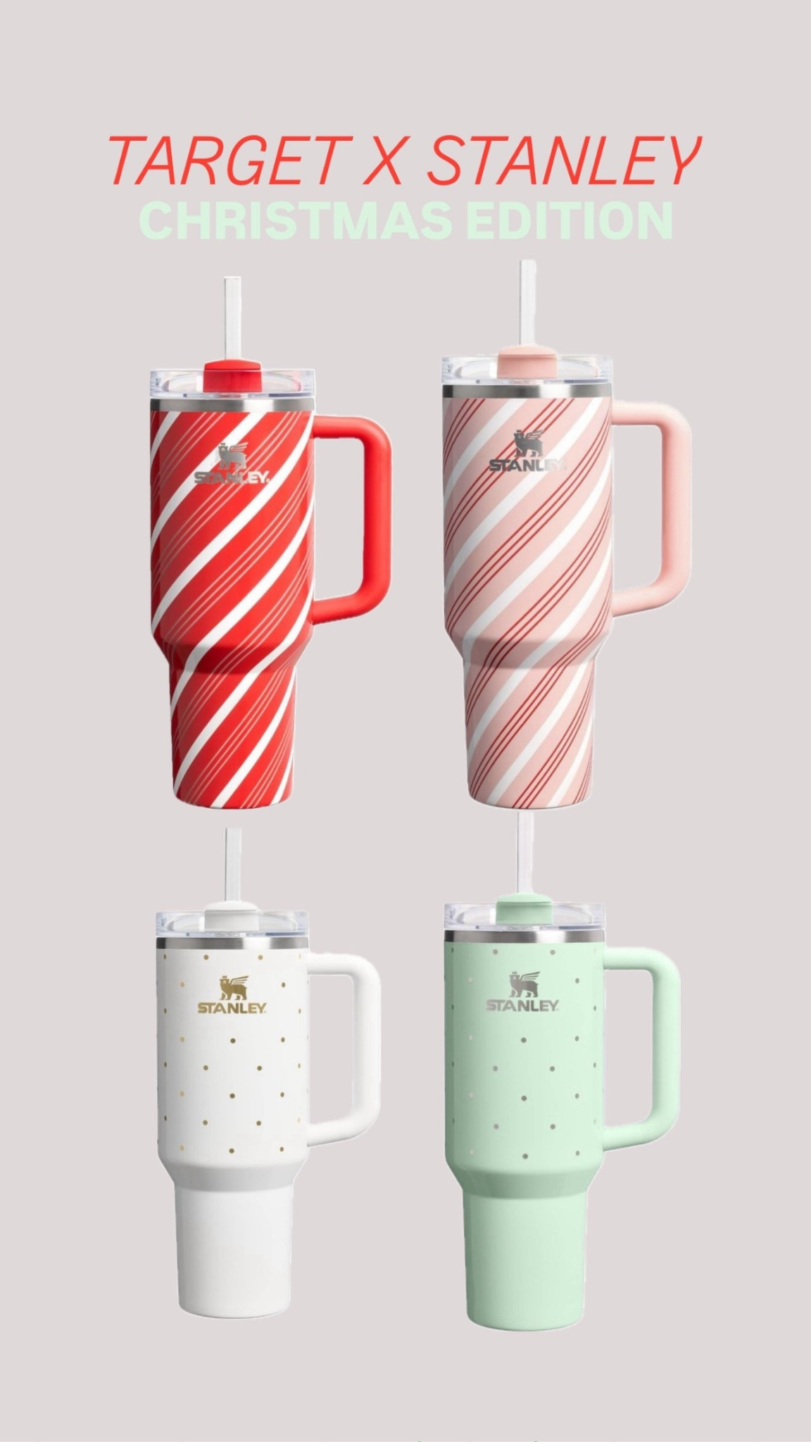 New Target X Stanley Christmas tumblers 

#LTKSeasonal #LTKHoliday #LTKGiftGuide
