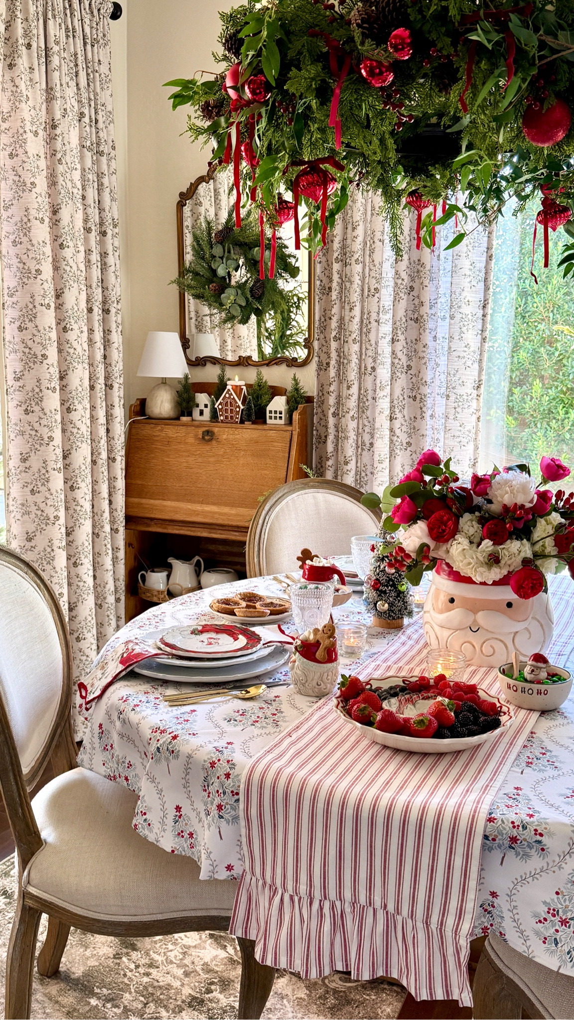 Christmas breakfast table featuring darling Santa pieces from Mud Pie. 

Use discount code JOY15 for 15% off all Mud Pie items. 

Luminara Discount Code: JOYFULDECOR10 for any Luminara candles 

#Christmastable #Christmastablescape #tabletopdecor #santadecor #holidaytable 

#LTKHome #LTKSeasonal #LTKHoliday