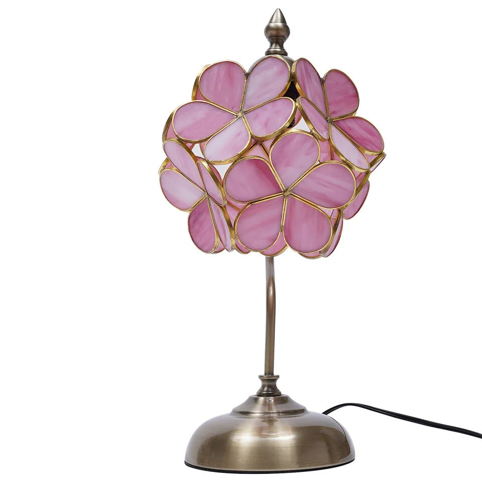 Portable Cherry Blossom Stained Glass Table Lamp | Bed Bath & Beyond