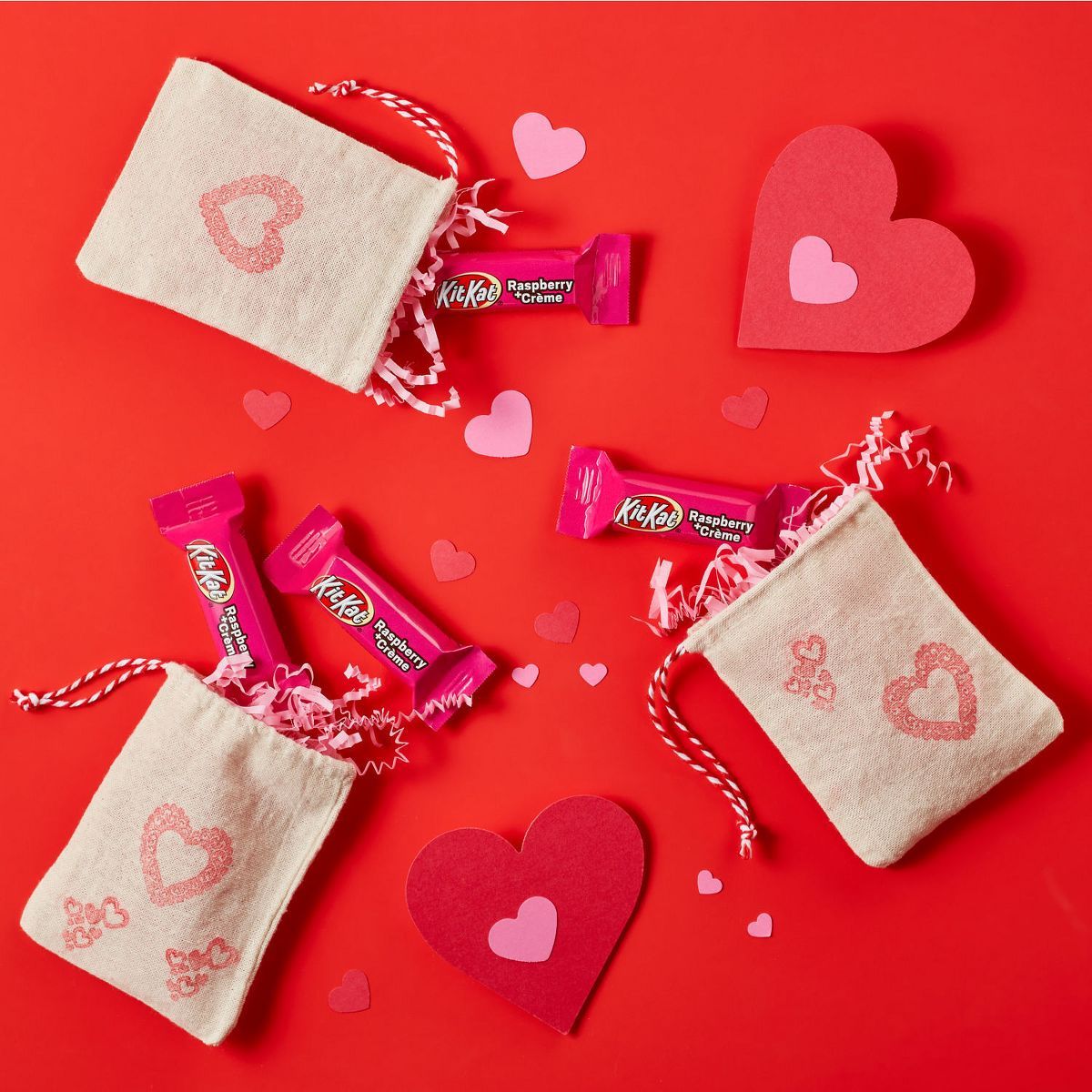 Kit Kat Valentine's Day Raspberry Crème Wafer Candy Miniatures - 8.4oz | Target