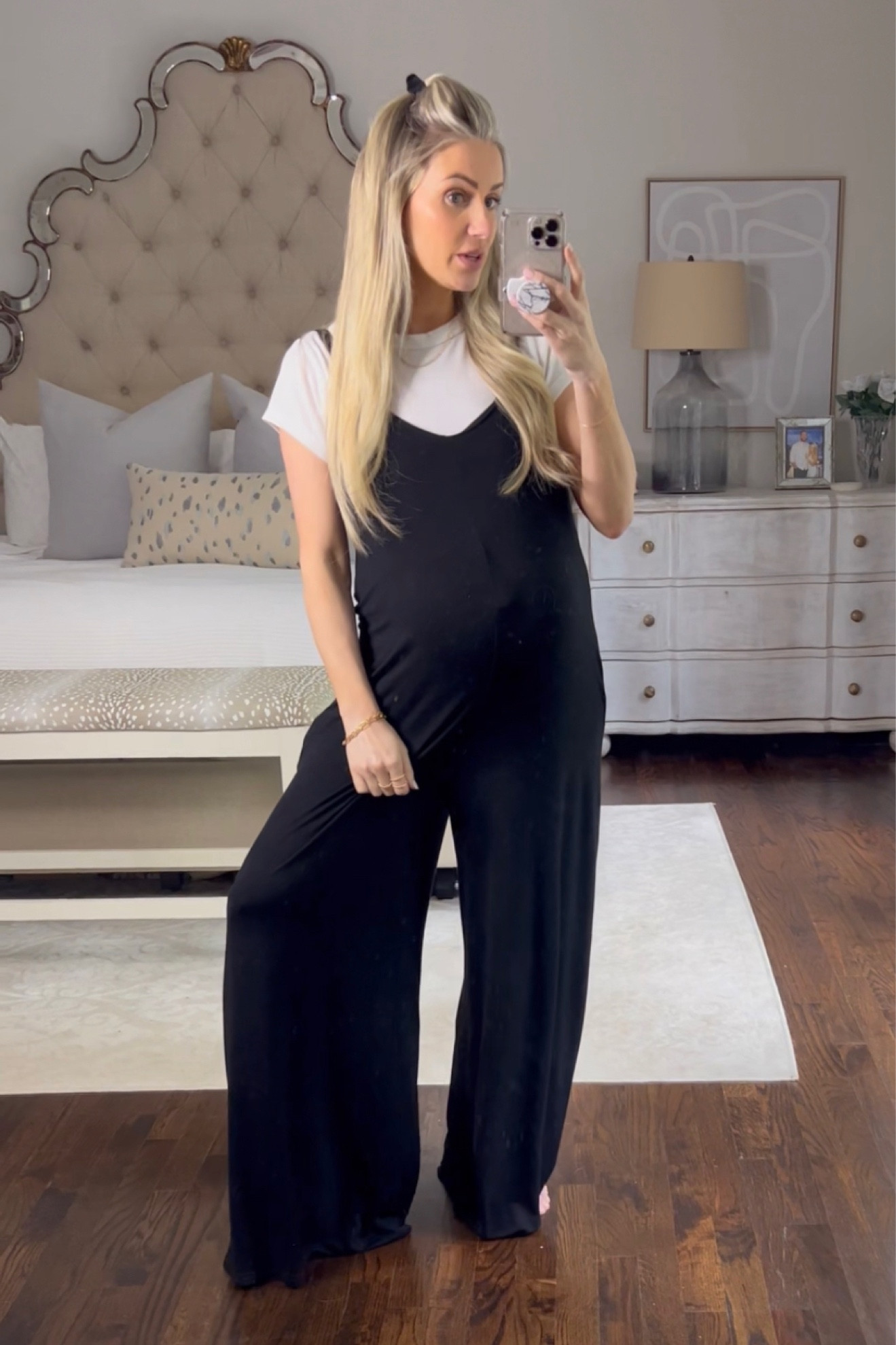 Maternity jumpsuit 

#LTKbaby #LTKbump #LTKfamily