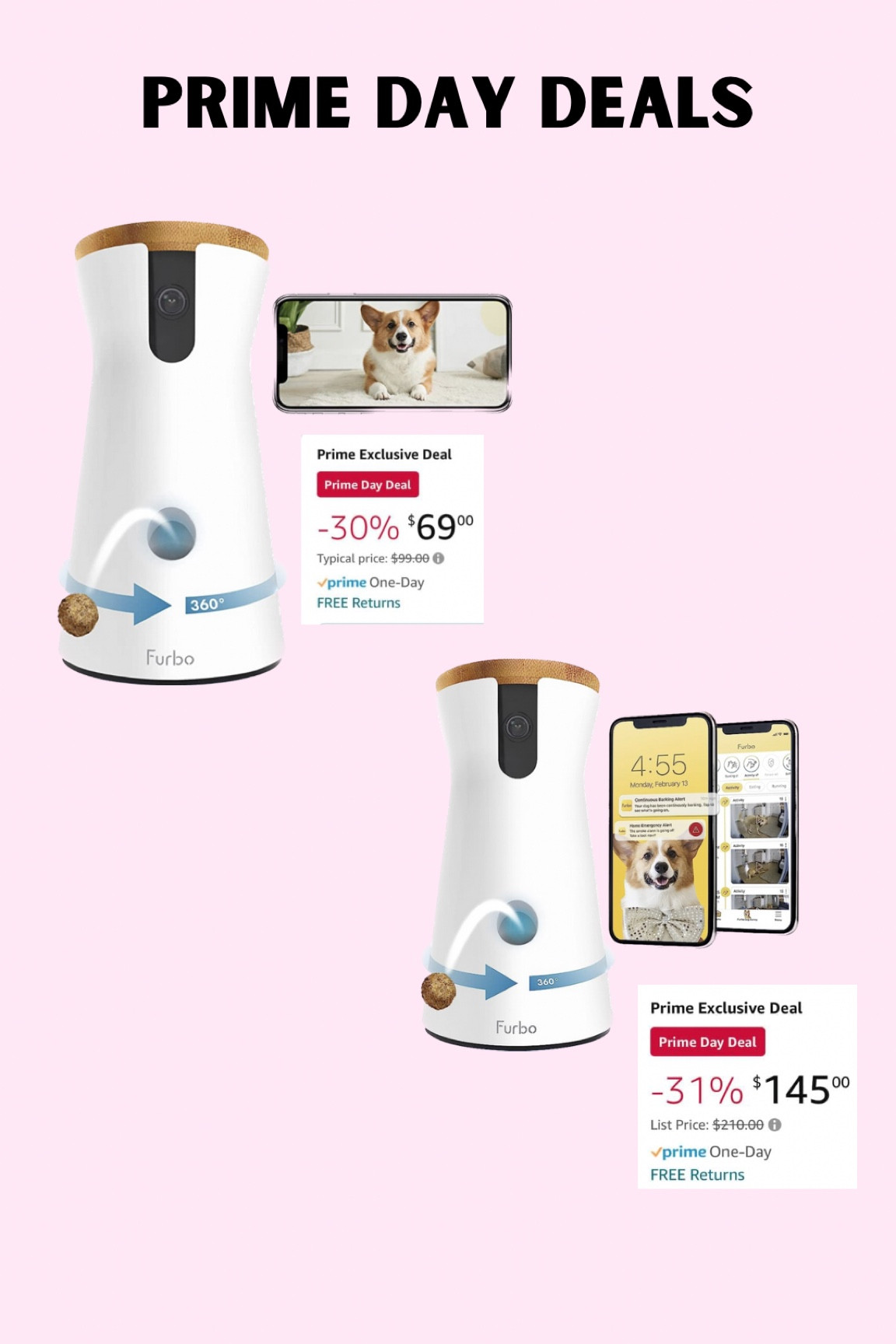 Prime day deals - my favorite pup cam 🫶🏼 throws them treats + I can check on them! #primeday 

#LTKFind #LTKSeasonal