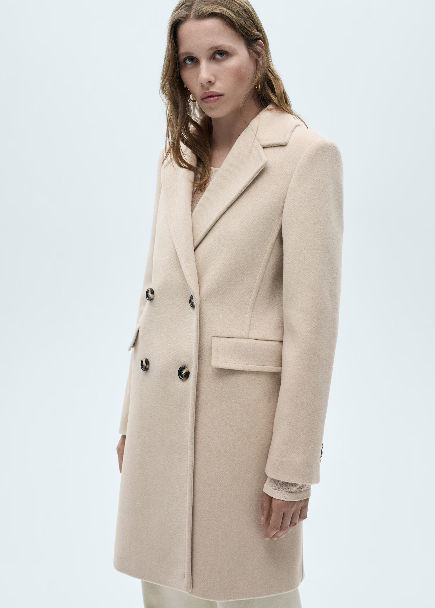 Double-breasted wool coat | Mango (US/MX/AU)
