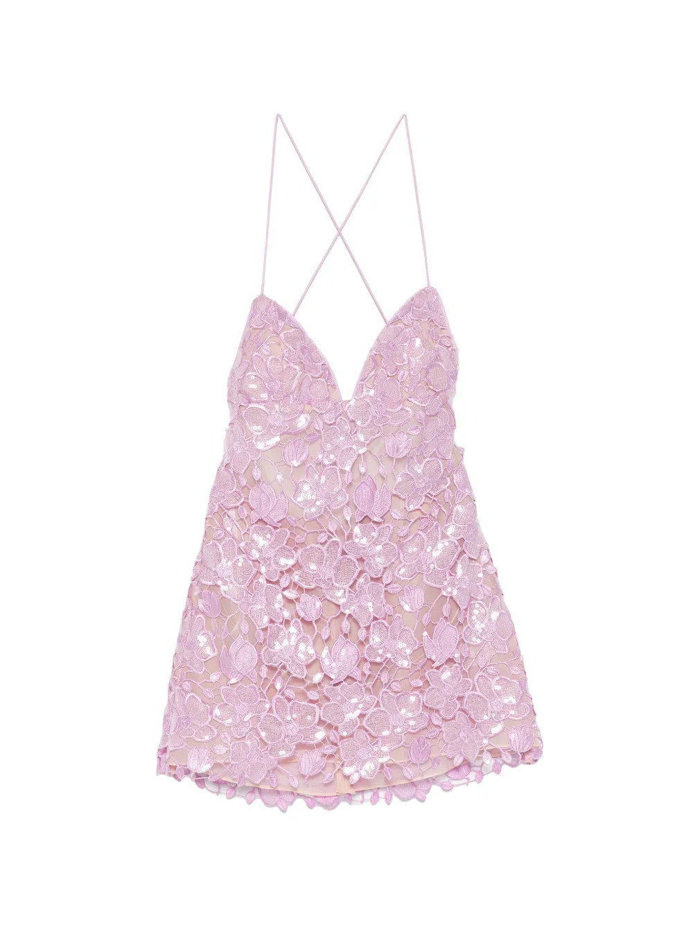 Retrofete Kamala Sequin Mini Dress | Pink | FARFETCH | Farfetch Global