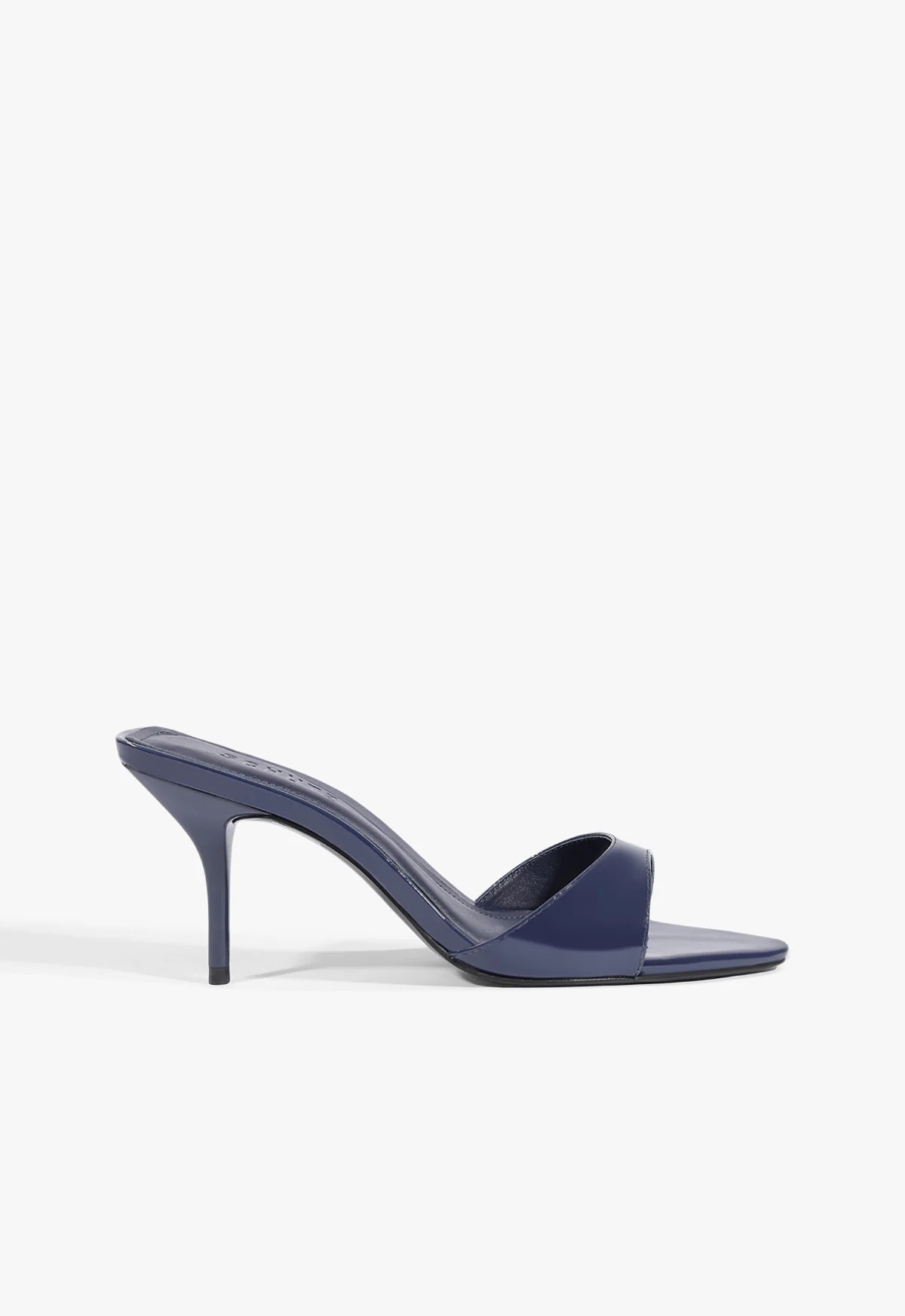 Elodie Blue Mid Stiletto Heel Sandal | Schutz (US)