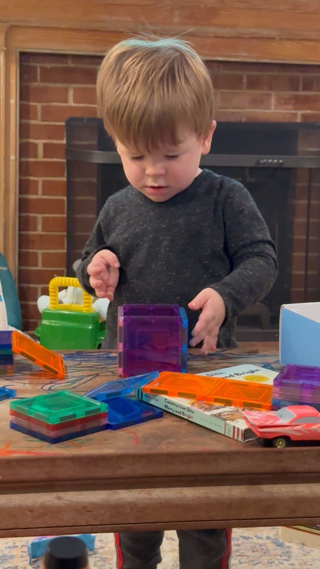 Watching my little boy learn new things has been such a fun part of parenting. He got these little magnetic tiles for Christmas and has been learning how to build different size boxes (and also learning how to hid the remote control in it as well-lol).  

 

#LTKHome #LTKKids #LTKFamily