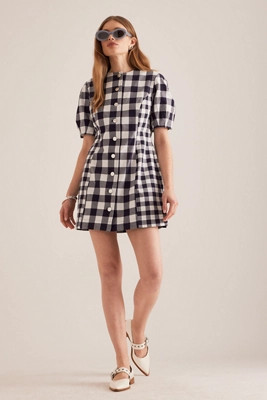 ALIGNE Aurelia Check Mini Dress | Anthropologie (UK)