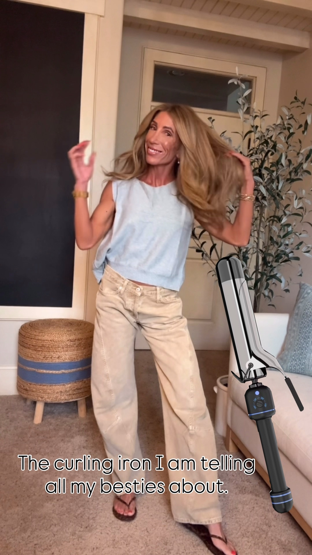 The curling iron that won’t break the bank. 
$44 for this 1.5” from Target! 
I am loving the bigger softer curls.

#LTKdayinmylife #LTKSaleAlert #LTKOver40