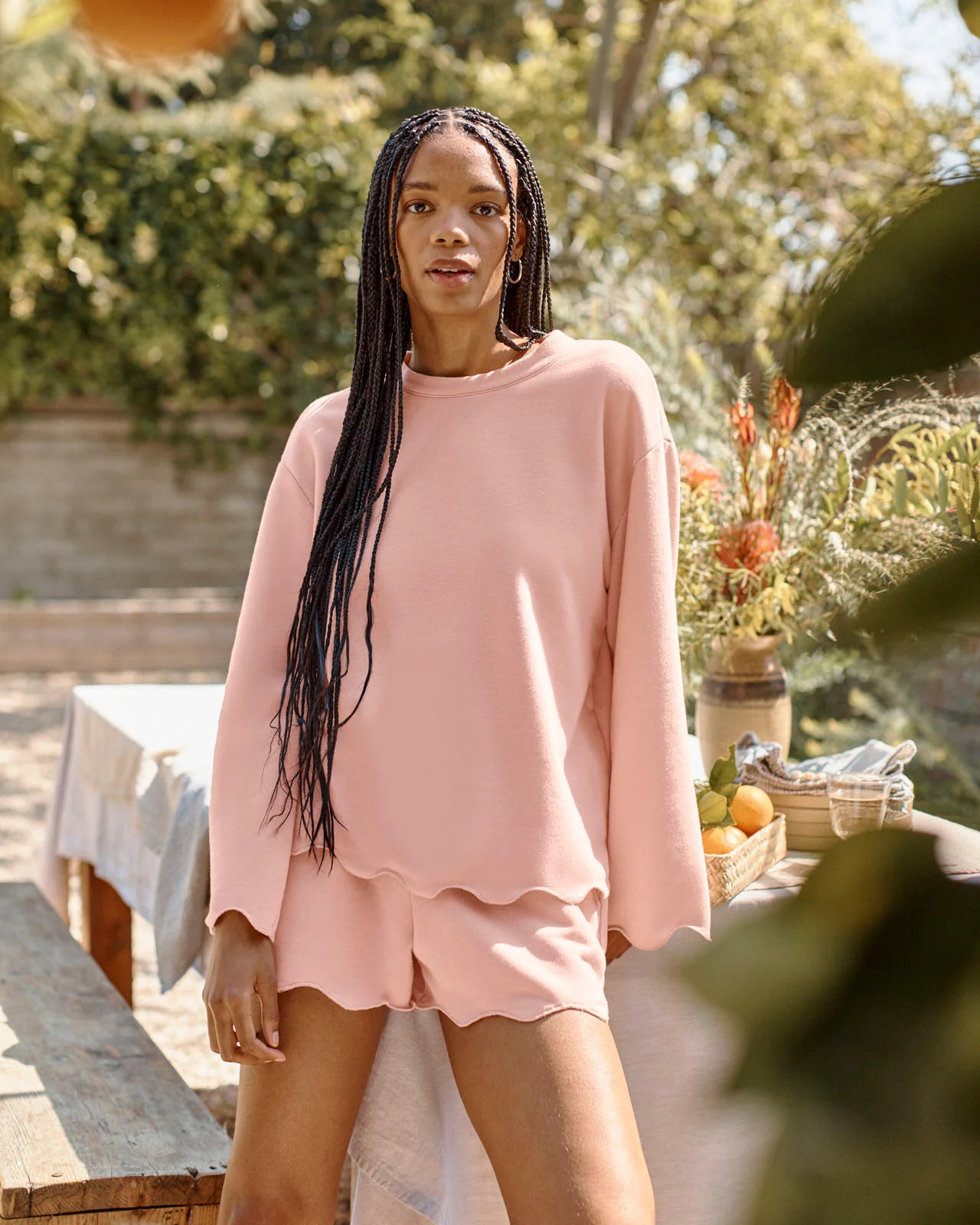 Nori Scalloped Sweatshirt | Splendid