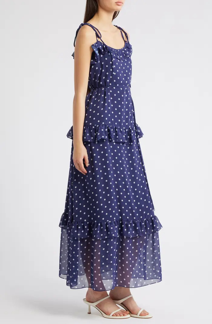 Polka Dot Tiered Maxi Dress | Nordstrom