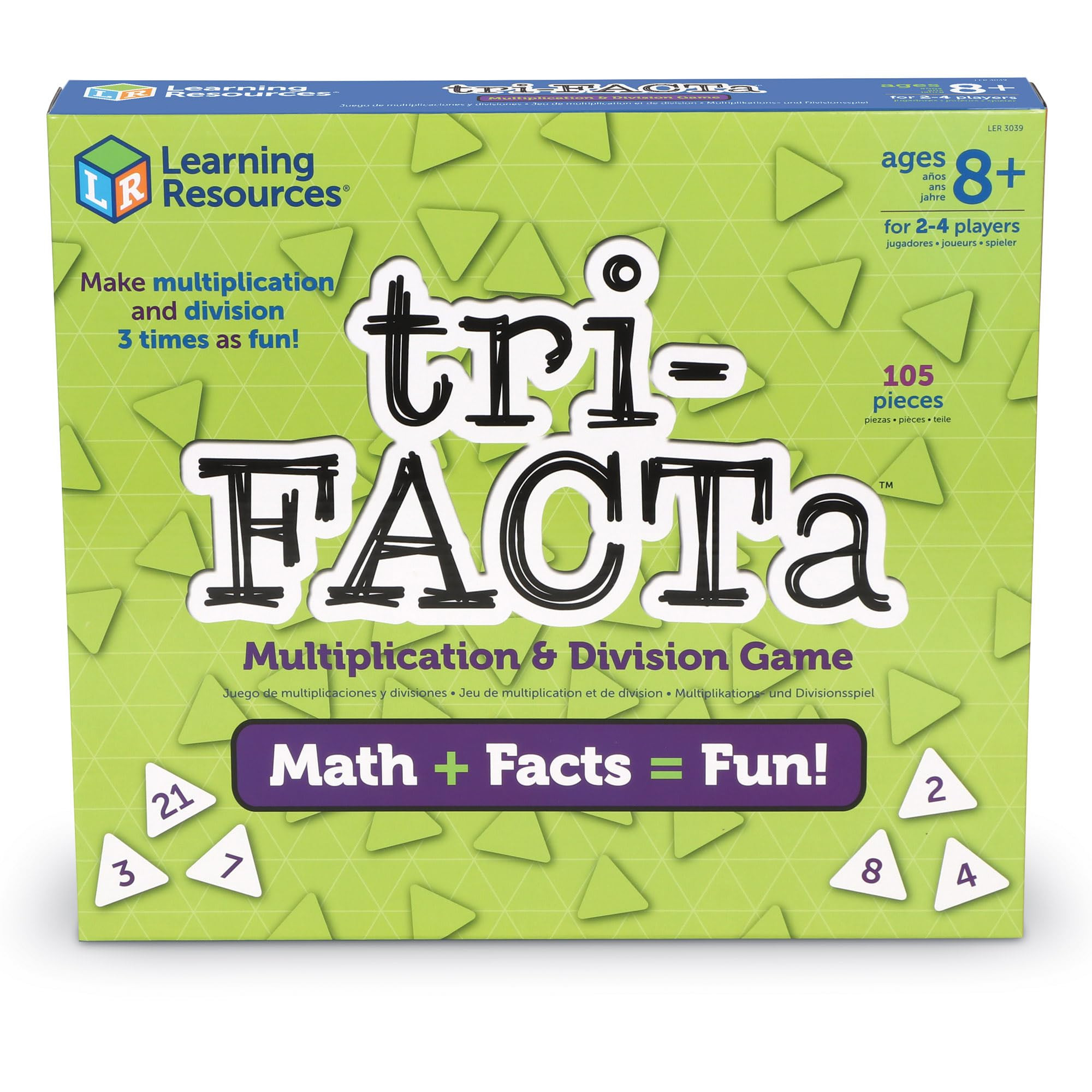 Learning Resources tri-FACTa Multiplication & Division Game, Homeschool, Math Game, 2-4 Players, ... | Amazon (US)