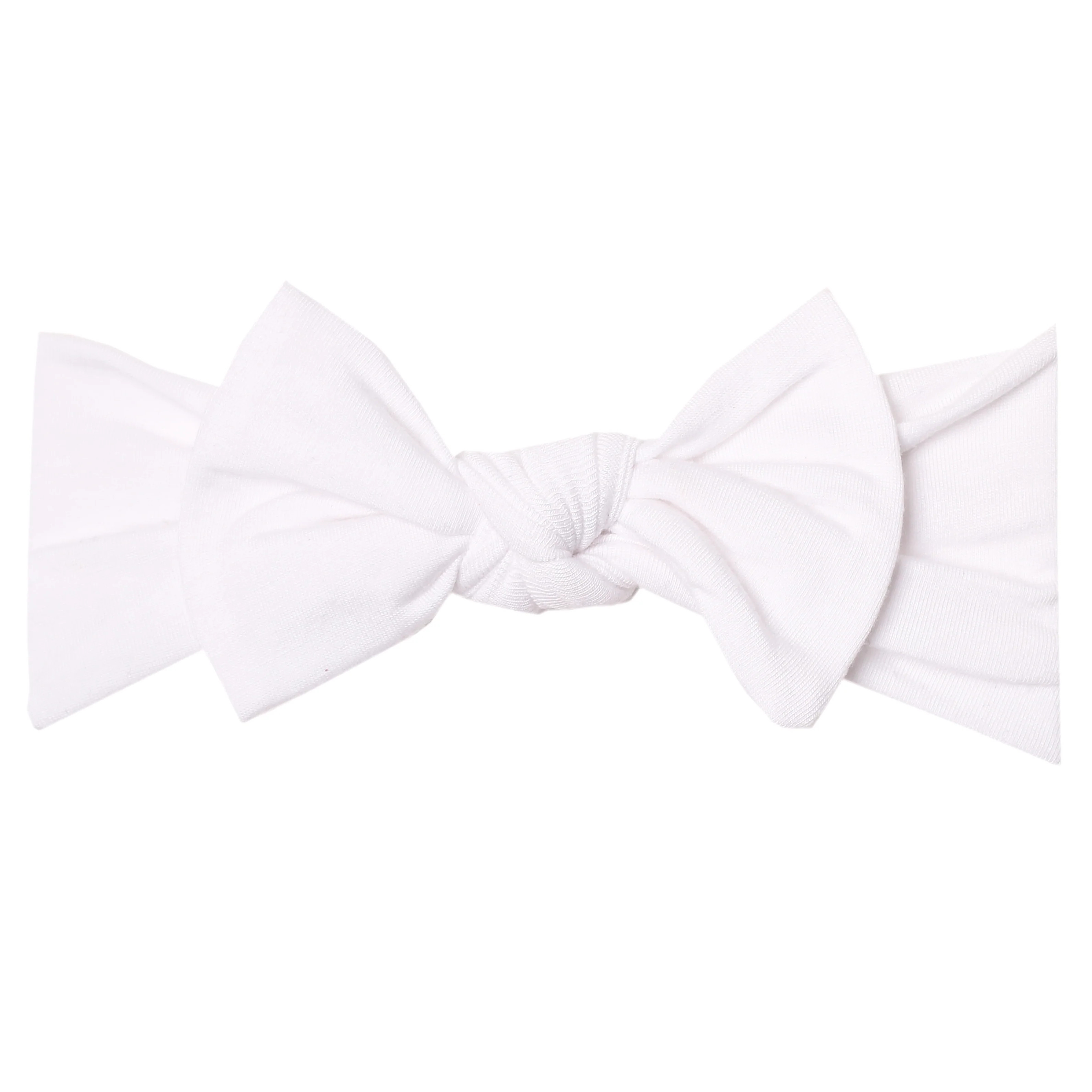 Knit Headband Bow | Copper Pearl
