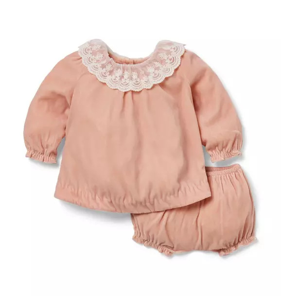 Baby Velvet Collared Matching Set | Janie and Jack