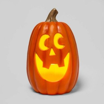 20" Lit Pumpkin Orange XL Halloween Decorative Prop - Hyde & EEK! Boutique™ | Target
