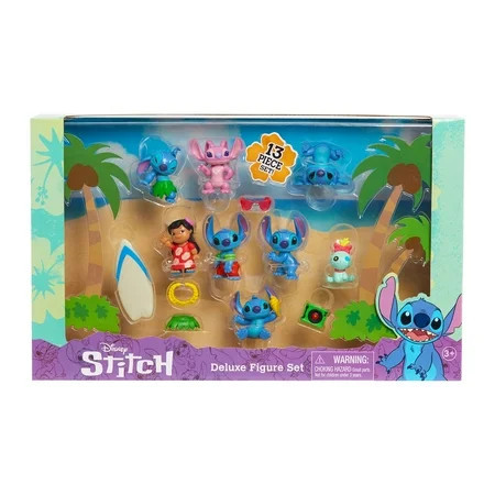 Disney’s Lilo & Stitch Deluxe Figure Set, 13-Piece Set, Boy and Girls toys, Ages 3 and up | Walmart (US)