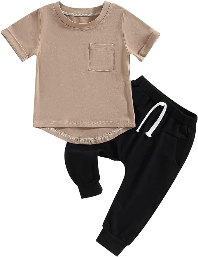 Sprifallbaby Toddler Newborn Baby Boy Outfit Bro Long Sleeve Sweatshirts Pants Clothes Set Infant... | Amazon (US)