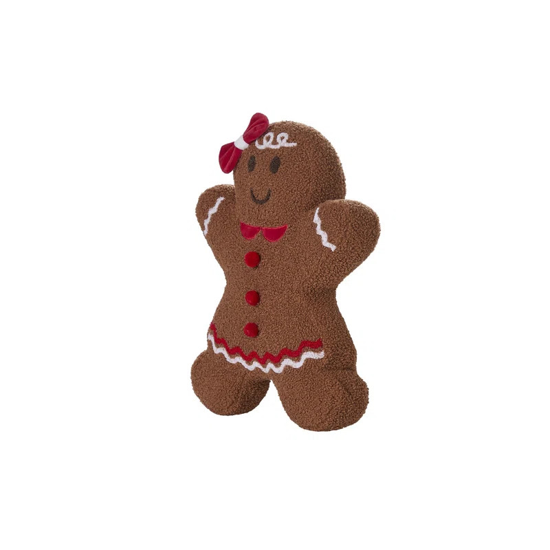 Gingerbread Girl 16" x 13" Holiday Decorative Pillow | Wayfair North America