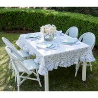 Rose Trellis Mini Skirted Tablecloth | Bows & Blue