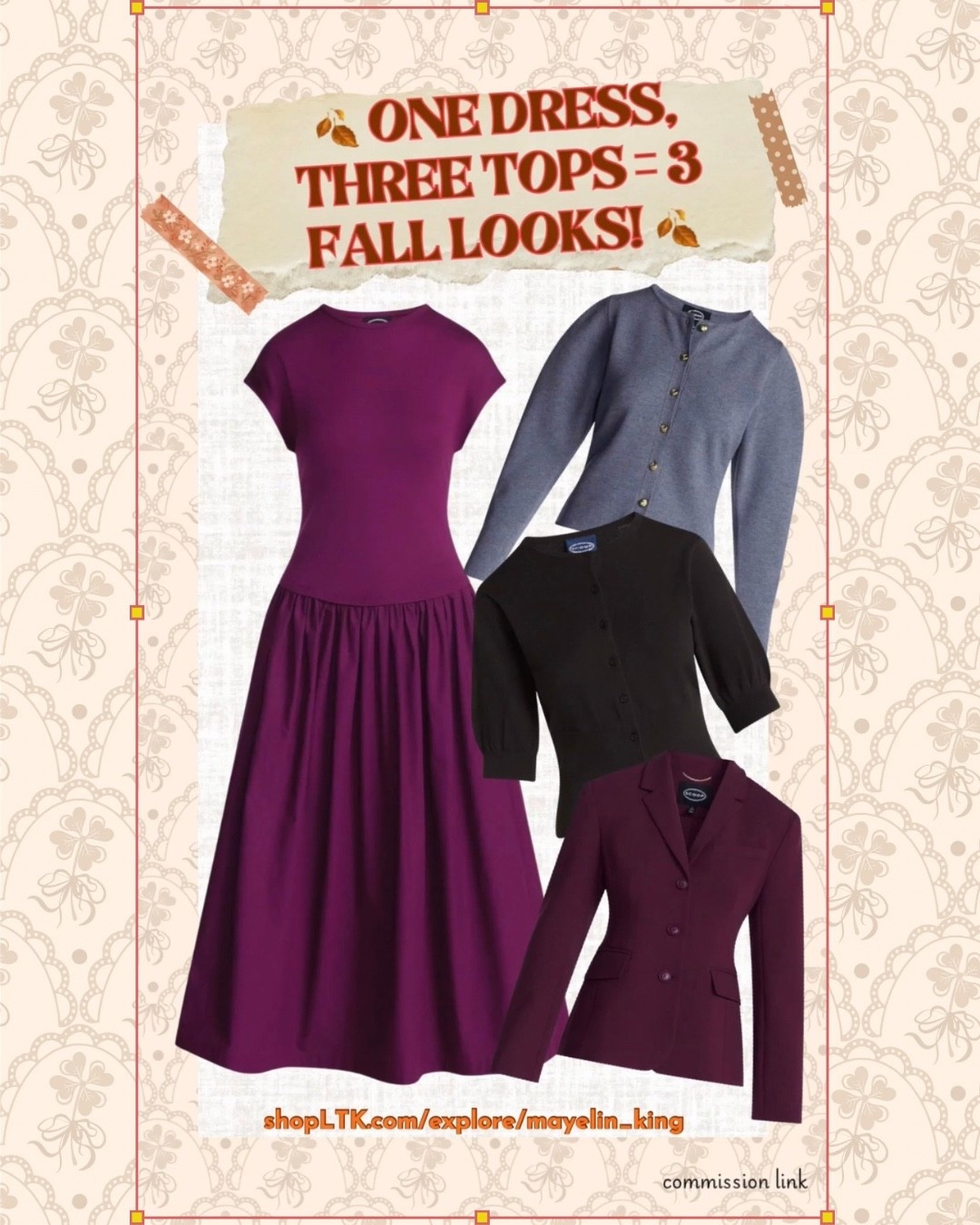 fall outfits women over 50
🍂 DON’T PACK AWAY THAT SUMMER DRESS JUST YET! 🍂

Who says a summery dress has to stay in the closet once fall arrives? 👀 I’m showing you 3 easy ways to take one summer dress into fall—just by switching up your layers✨

Add a waist-defining cardigan, throw on a blazer, or layer it with a cute jacket for completely different looks. 🤎

One dress, three outfits, more wear from your wardrobe! 🙌🏽

Which look is your favorite—1, 2, or 3? 👇🏽 Save this for fall outfit inspiration and follow for more styling ideas! 🍂❤️

#ltkseasonal

#LTKootd #LTKMidsize #LTKPlusSize