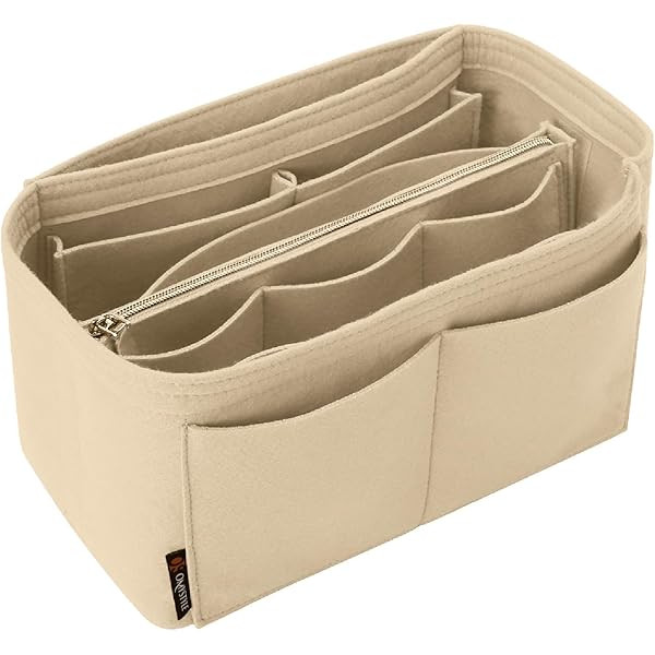 LEXSION Felt Purse Bag Organizer Insert with zipper Bag Tote Shaper Fit Speedy Neverful PM MM | Amazon (US)
