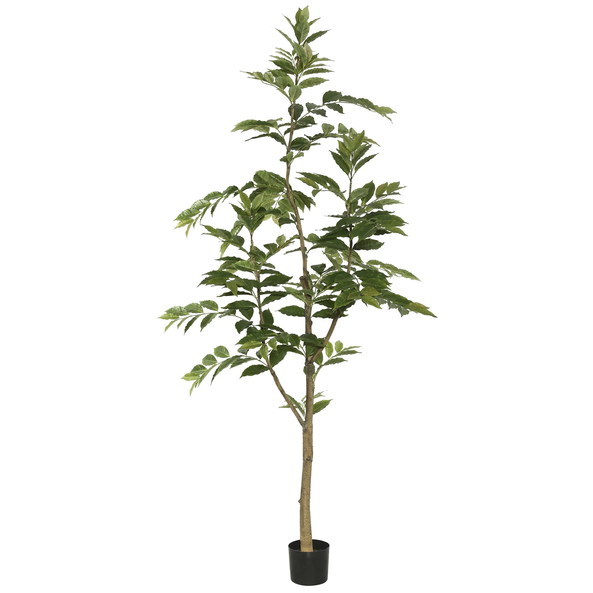 Vickerman 7' Potted Artificial Green Nandina Tree Features 356 Leaves | Walmart (US)