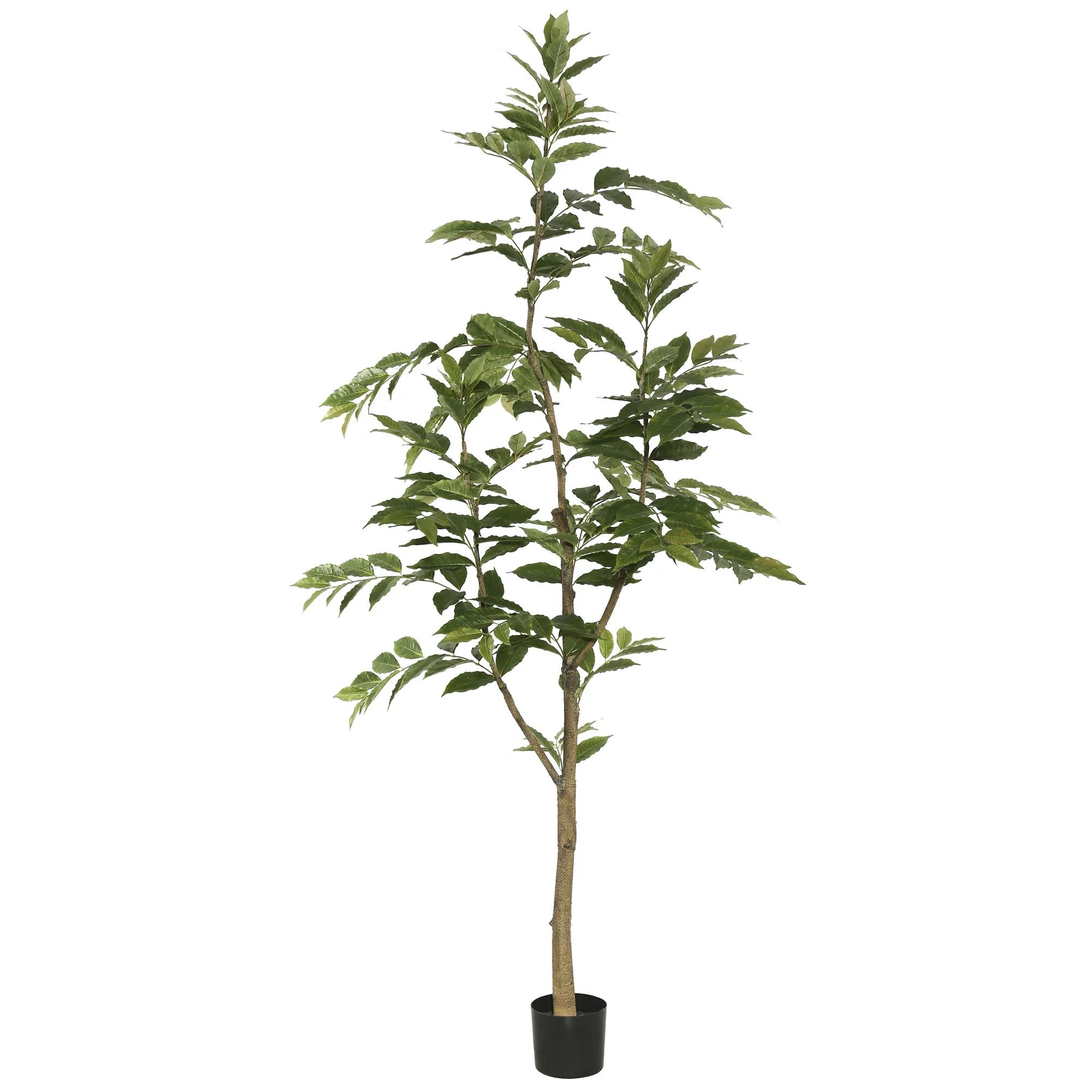 Vickerman 7' Potted Artificial Green Nandina Tree Features 356 Leaves - Walmart.com | Walmart (US)
