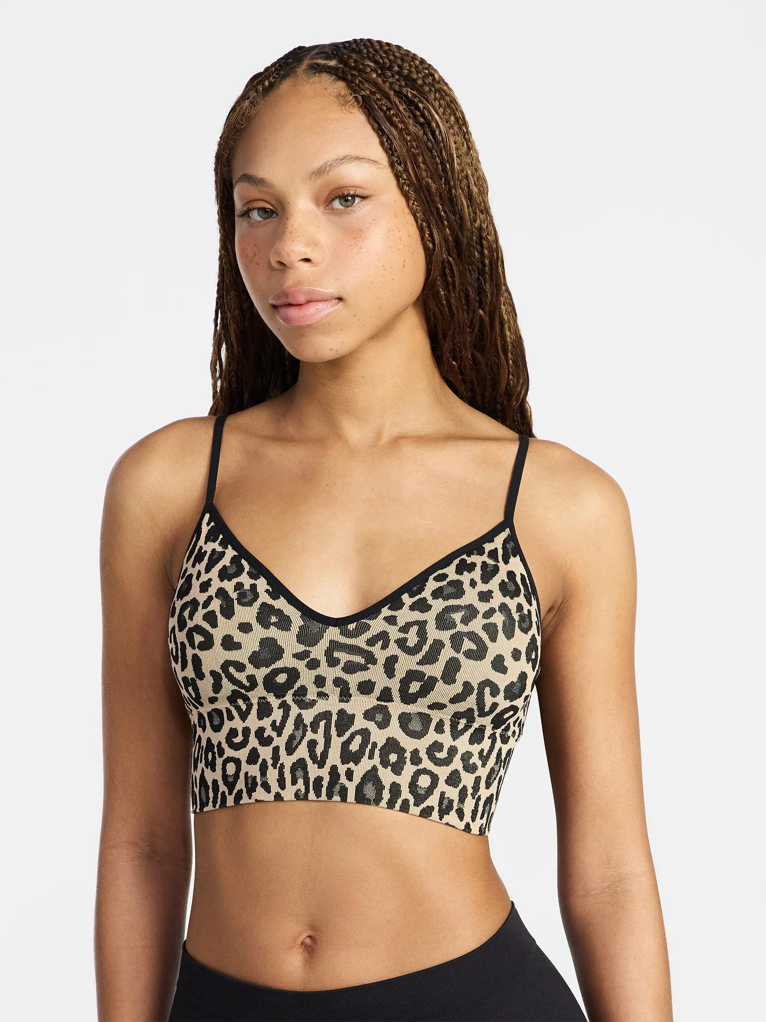 No Boundaries Seamless Core Longline Triangle Bra, Women's XS-XXXL | Walmart (US)