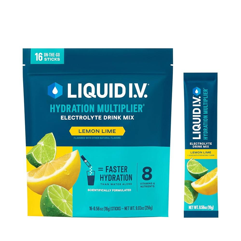 Liquid I.V.® Hydration Multiplier - Lemon Lime | Electrolyte Powder Drink Mix | 1 Pack (16 Servi... | Amazon (US)