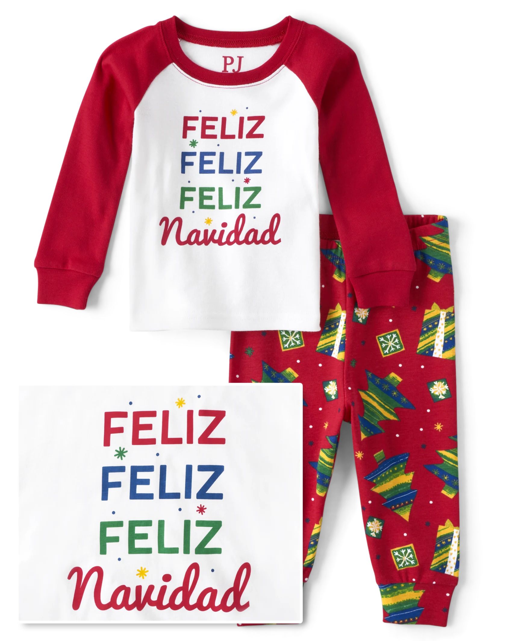 Unisex Baby And Toddler Matching Family Feliz Navidad Snug Fit Cotton Pajamas - ruby | The Children's Place