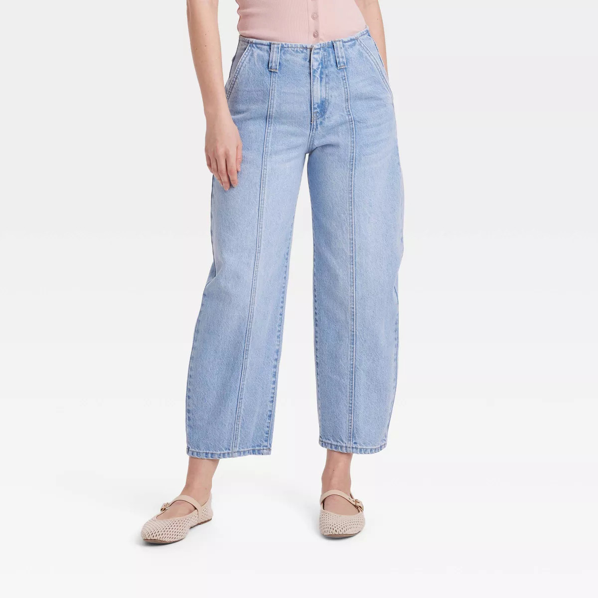 Women's Mid-Rise Barrel Leg Ankle Jeans - Universal Thread™ | Target
